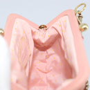 Salvatore Ferragamo Chain Vala Buideltas Leer Roze Goud Auth LNZ683A-17