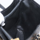 CELINE Macadam Canvas Tote Bag PVC Leather Black Gold Auth LNZ687-20