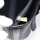 CELINE Macadam Canvas Tote Bag PVC Leather Black Gold Auth LNZ687-25