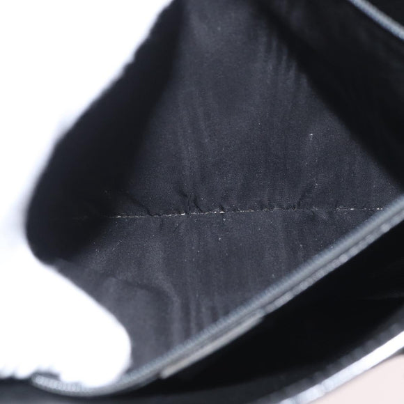 CELINE Macadam Canvas Tote Bag PVC Leather Black Gold Auth LNZ687