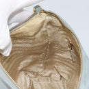 PRADA Chain Shoulder Bag Nylon Light Blue Gold Auth LNZ688V-21