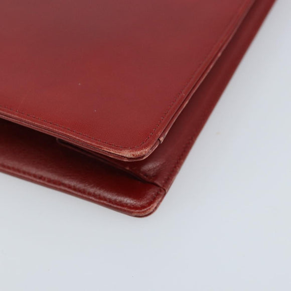 Christian Dior Handtas Leer Rood Goud Origineel LNZ689