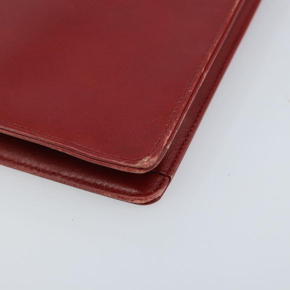Christian Dior Handtas Leer Rood Goud Origineel LNZ689