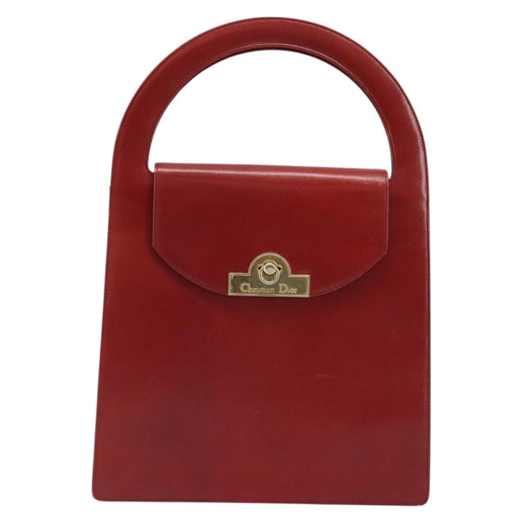 Christian Dior Handtas Leer Rood Goud Origineel LNZ689