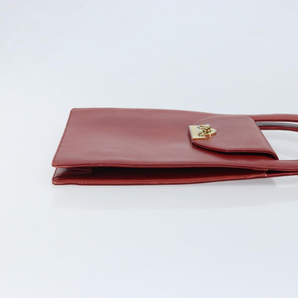 Christian Dior Handtas Leer Rood Goud Origineel LNZ689