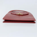 Christian Dior Handtas Leer Rood Goud Origineel LNZ689-5