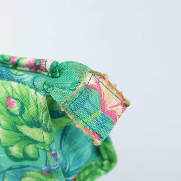 HERMES Pouch Canvas Green Auth LNZ691A
