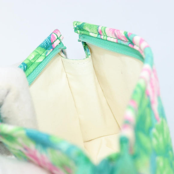 HERMES Pouch Canvas Green Auth LNZ691A