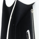 FENDI Hand Bag Leather 2way White Silver Auth LNZ694-22