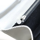 FENDI Hand Bag Leather 2way White Silver Auth LNZ694-26