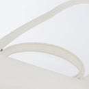 FENDI Hand Bag Leather 2way White Silver Auth LNZ694-14