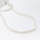 FENDI Hand Bag Leather 2way White Silver Auth LNZ694-8