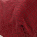 FENDI Zucchino Canvas Tote Bag Red Gold Auth LNZ695V-16