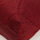 FENDI Zucchino Canvas Tote Bag Red Gold Auth LNZ695V-17