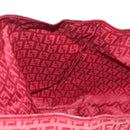 FENDI Zucchino Canvas Tote Bag Red Gold Auth LNZ695V-24