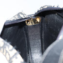 Christian Dior Trotter Canvas Umhängetasche Schwarz Gold Auth LNZ705-19