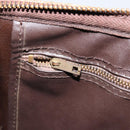 Christian Dior Trotter Canvas Boston Bag Beige Gold Auth LNZ706-18