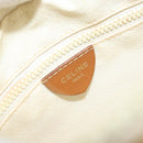 CELINE Macadam Canvas Shoulder Bag PVC Leather Ivory Gold Auth LNZ709-18