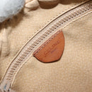CELINE Macadam Canvas Shoulder Bag PVC Beige Gold Auth LNZ711-18