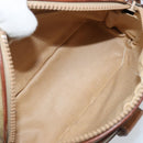 CELINE Macadam Canvas Shoulder Bag PVC Beige Gold Auth LNZ711-11