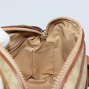 CELINE Macadam Canvas Shoulder Bag PVC Beige Gold Auth LNZ711-19