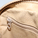 CELINE Macadam Canvas Shoulder Bag PVC Beige Gold Auth LNZ711-21