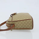 CELINE Macadam Canvas Shoulder Bag PVC Beige Gold Auth LNZ711-4