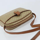 CELINE Macadam Canvas Shoulder Bag PVC Beige Gold Auth LNZ711-6