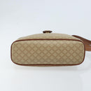 CELINE Macadam Canvas Shoulder Bag PVC Beige Gold Auth LNZ711-5