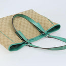 GUCCI GG Canvas Hand Bag Beige Silver 113017 Auth LNZ712-6