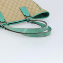 GUCCI GG Canvas Hand Bag Beige Silver 113017 Auth LNZ712-7