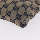 GUCCI GG Canvas Sherry Line Waist bag Beige Silver 28566 Auth LNZ713-11