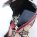 GUCCI GG Canvas Sherry Line Waist bag Beige Silver 28566 Auth LNZ713-18