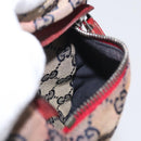GUCCI GG Canvas Sherry Line Waist bag Beige Silver 28566 Auth LNZ713-19
