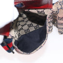 GUCCI GG Canvas Sherry Line Waist bag Beige Silver 28566 Auth LNZ713-21