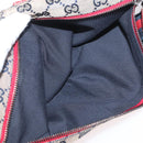 GUCCI GG Canvas Sherry Line Waist bag Beige Silver 28566 Auth LNZ713-22