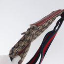 GUCCI GG Canvas Sherry Line Waist bag Beige Silver 28566 Auth LNZ713-6