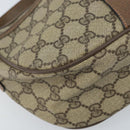 GUCCI GG Supreme Web Sherry Line Bag PVC Beige Gold 89 02 032 Auth LNZ714-15