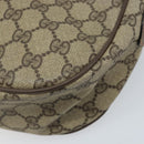 GUCCI GG Supreme Web Sherry Line Bag PVC Beige Gold 89 02 032 Auth LNZ714-16