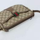 GUCCI GG Supreme Web Sherry Line Bag PVC Beige Gold 89 02 032 Auth LNZ714-6