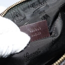 GUCCI GG Crystal Duchessa Hand Bag Coated Canvas Beige Gold Auth LNZ715-12