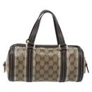 GUCCI GG Crystal Duchessa Hand Bag Coated Canvas Beige Gold Auth LNZ715-2