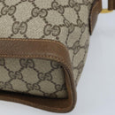 GUCCI GG Supreme Web Sherry Line Bag PVC Beige Gold 904 02 069 Auth LNZ716-8