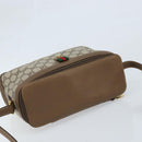 GUCCI GG Supreme Web Sherry Line Bag PVC Beige Gold 904 02 069 Auth LNZ716-6