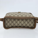 GUCCI GG Supreme Web Sherry Line Bag PVC Beige Gold 904 02 069 Auth LNZ716-5