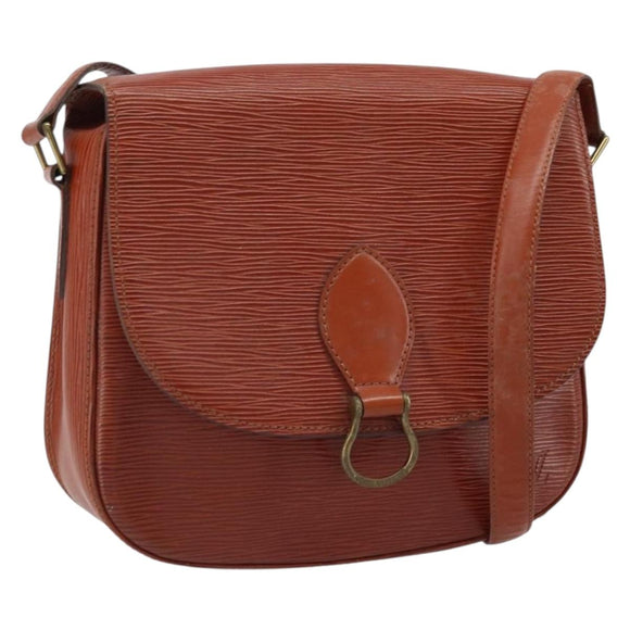 LOUIS VUITTON Epi Saint Cloud GM Shoulder Bag Brown M52193 LV Auth LNZ717