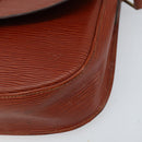 LOUIS VUITTON Epi Saint Cloud GM Shoulder Bag Brown M52193 LV Auth LNZ717-14