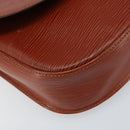 LOUIS VUITTON Epi Saint Cloud GM Shoulder Bag Brown M52193 LV Auth LNZ717-15