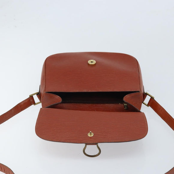 LOUIS VUITTON Epi Saint Cloud GM Shoulder Bag Brown M52193 LV Auth LNZ717