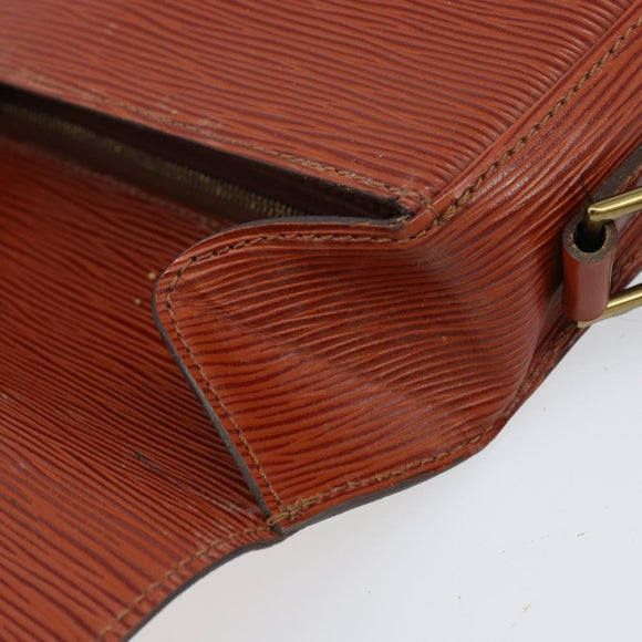 LOUIS VUITTON Epi Saint Cloud GM Shoulder Bag Brown M52193 LV Auth LNZ717